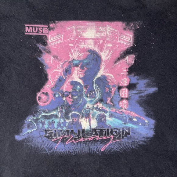 MUSE: Simulation Theory North American Tour T-Shirt: Official Concert Merch - Picture 3 of 5